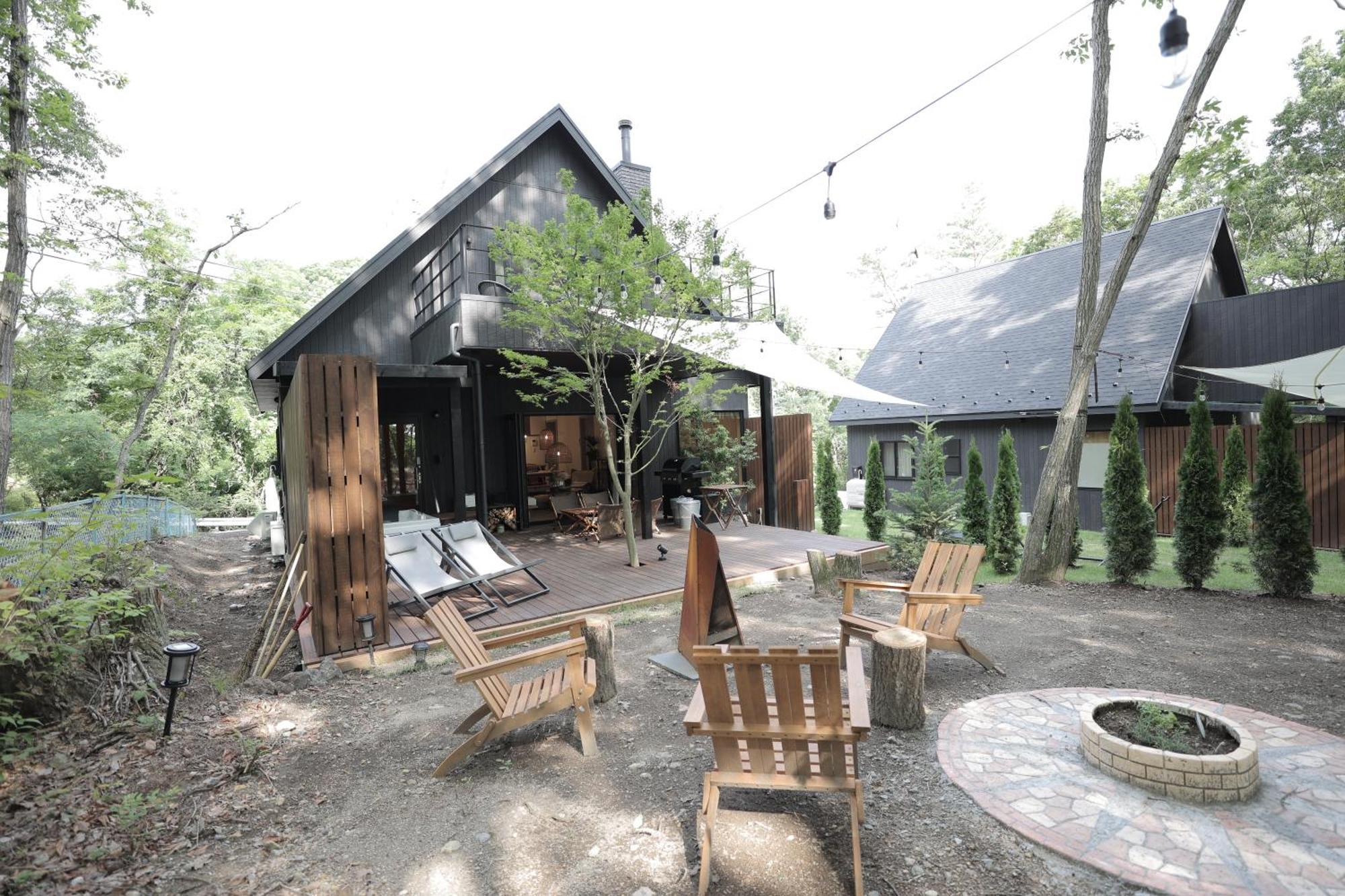 Sauna Forest Cabin 軽井沢 御代田　Mori-Asobi Oiwake Bagian luar foto