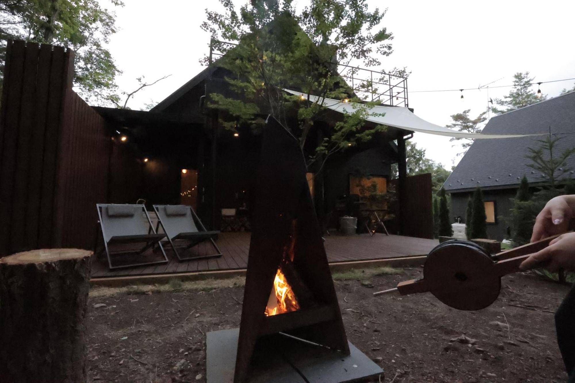 Sauna Forest Cabin 軽井沢 御代田　Mori-Asobi Oiwake Bagian luar foto