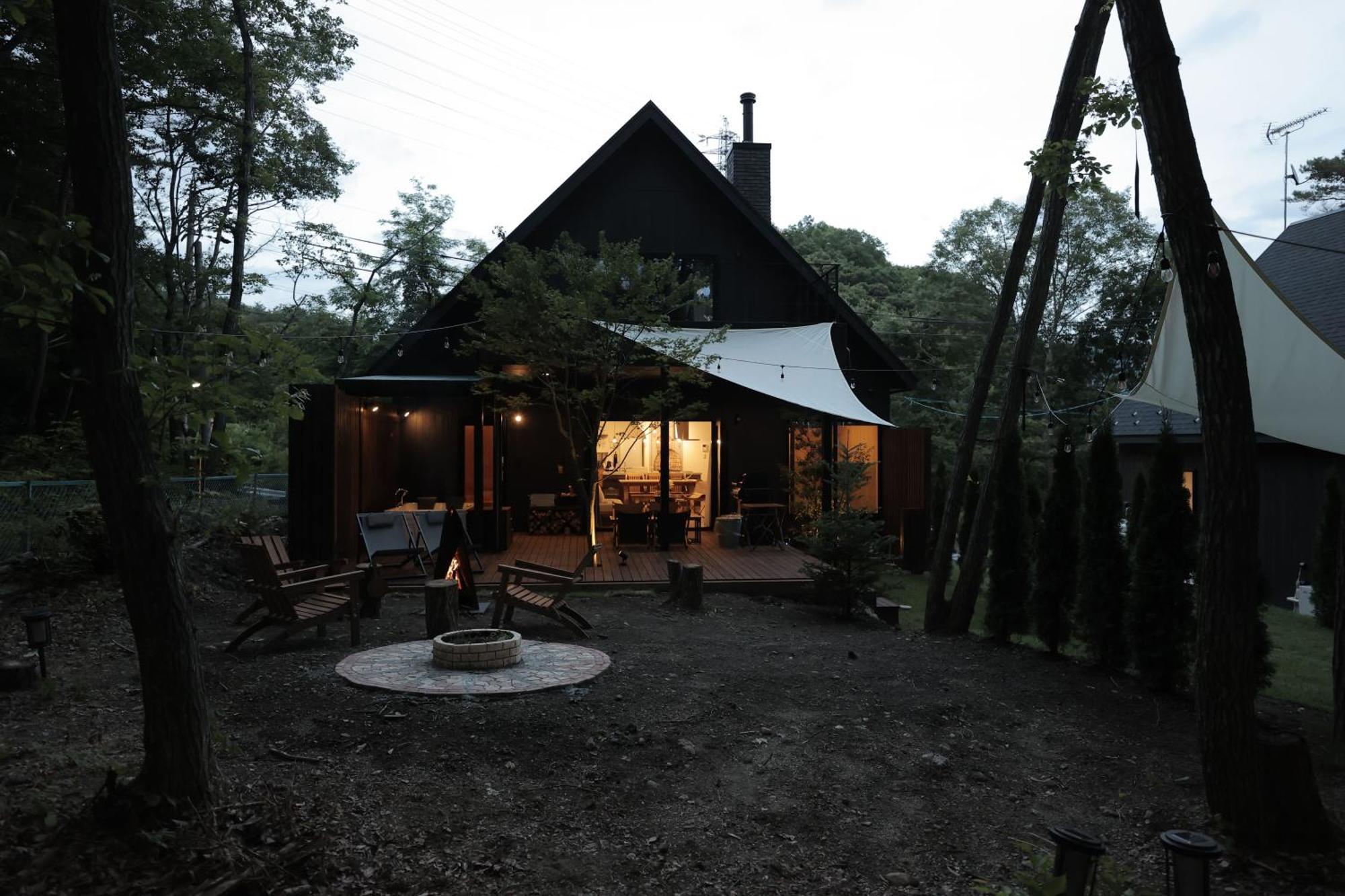 Sauna Forest Cabin 軽井沢 御代田　Mori-Asobi Oiwake Bagian luar foto
