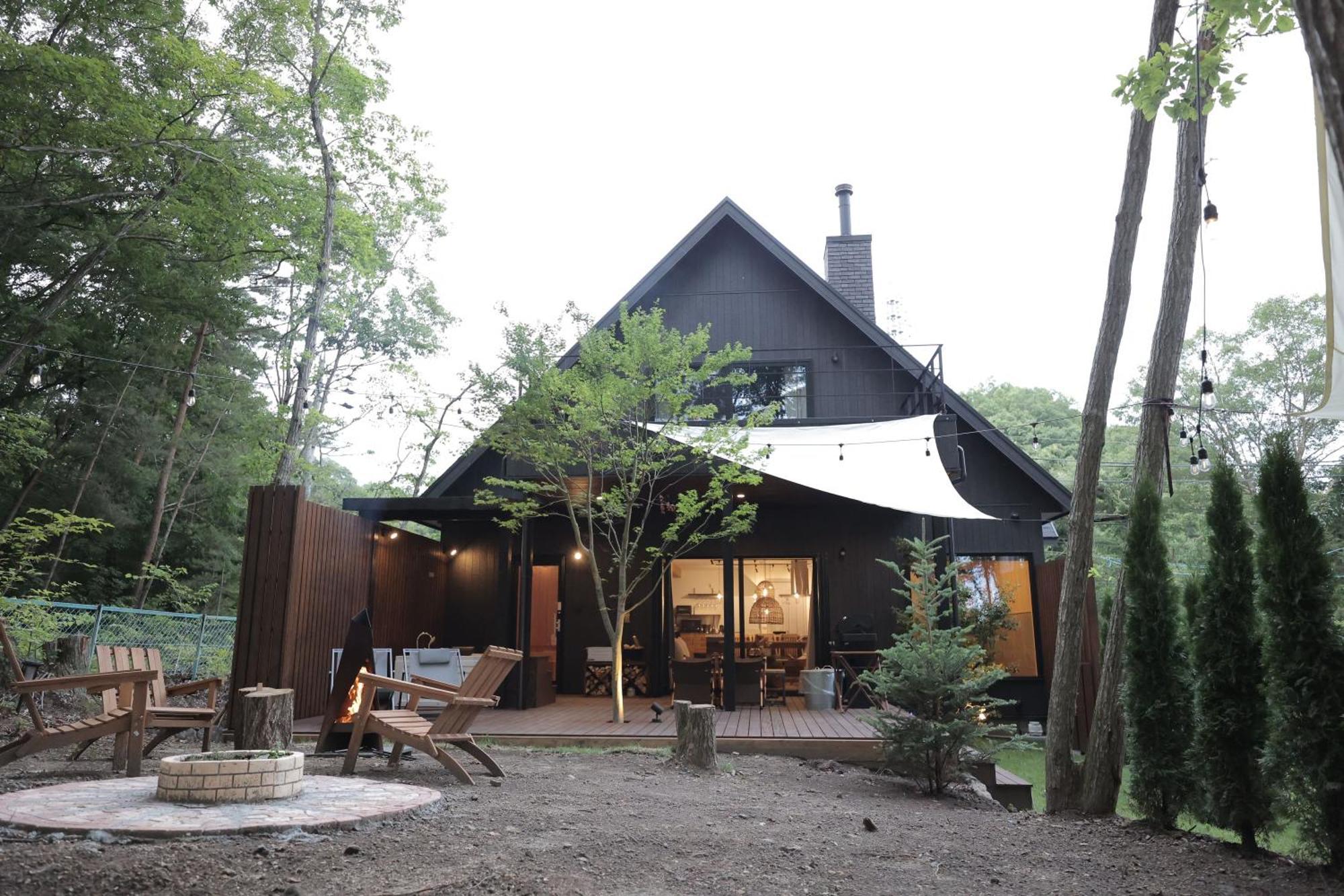 Sauna Forest Cabin 軽井沢 御代田　Mori-Asobi Oiwake Bagian luar foto