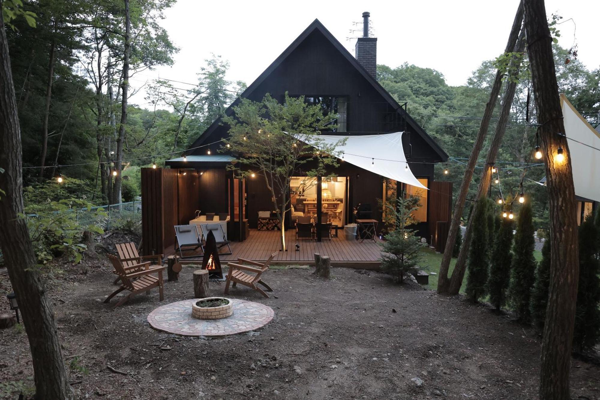 Sauna Forest Cabin 軽井沢 御代田　Mori-Asobi Oiwake Bagian luar foto