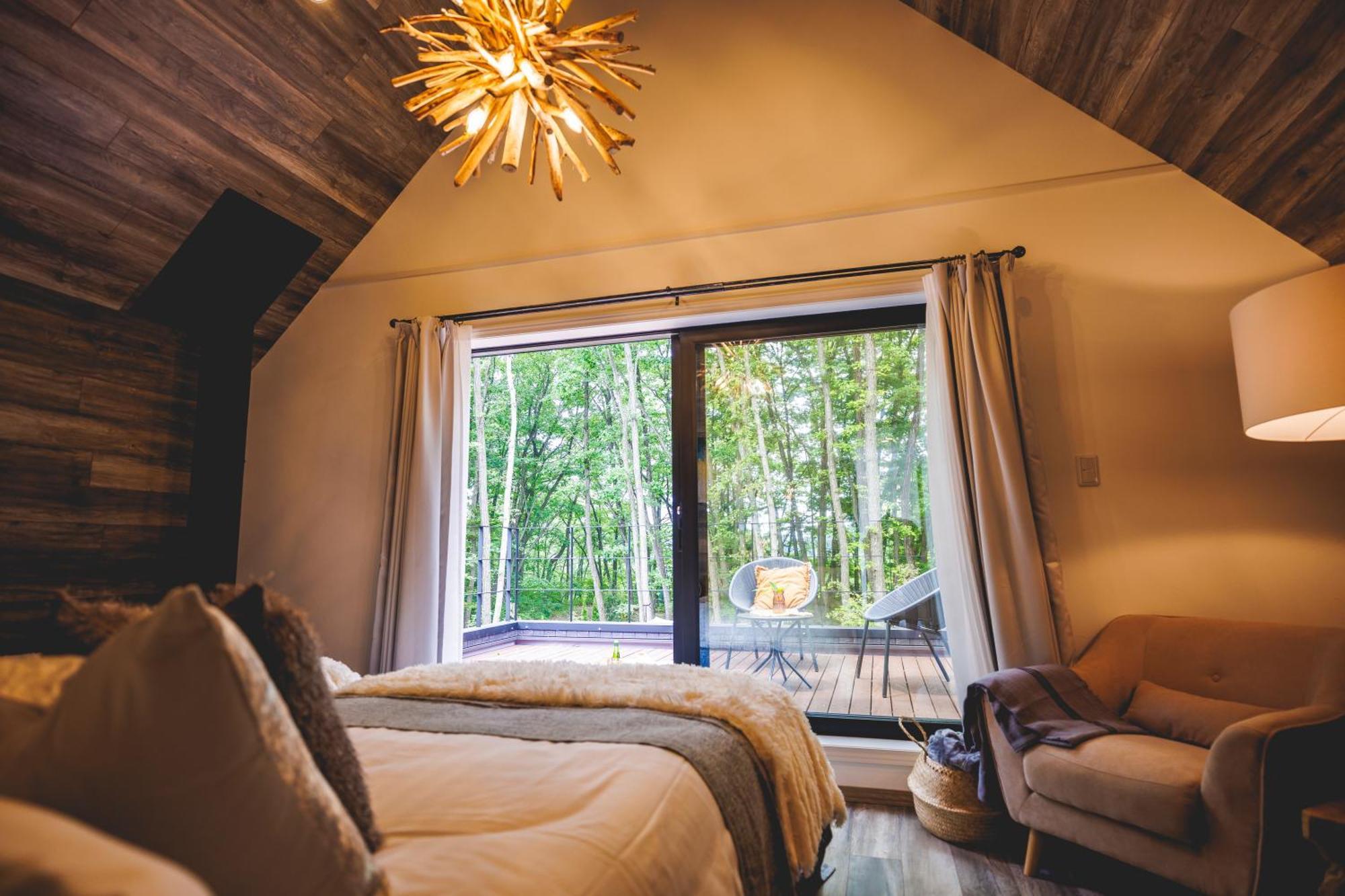 Sauna Forest Cabin 軽井沢 御代田　Mori-Asobi Oiwake Bagian luar foto