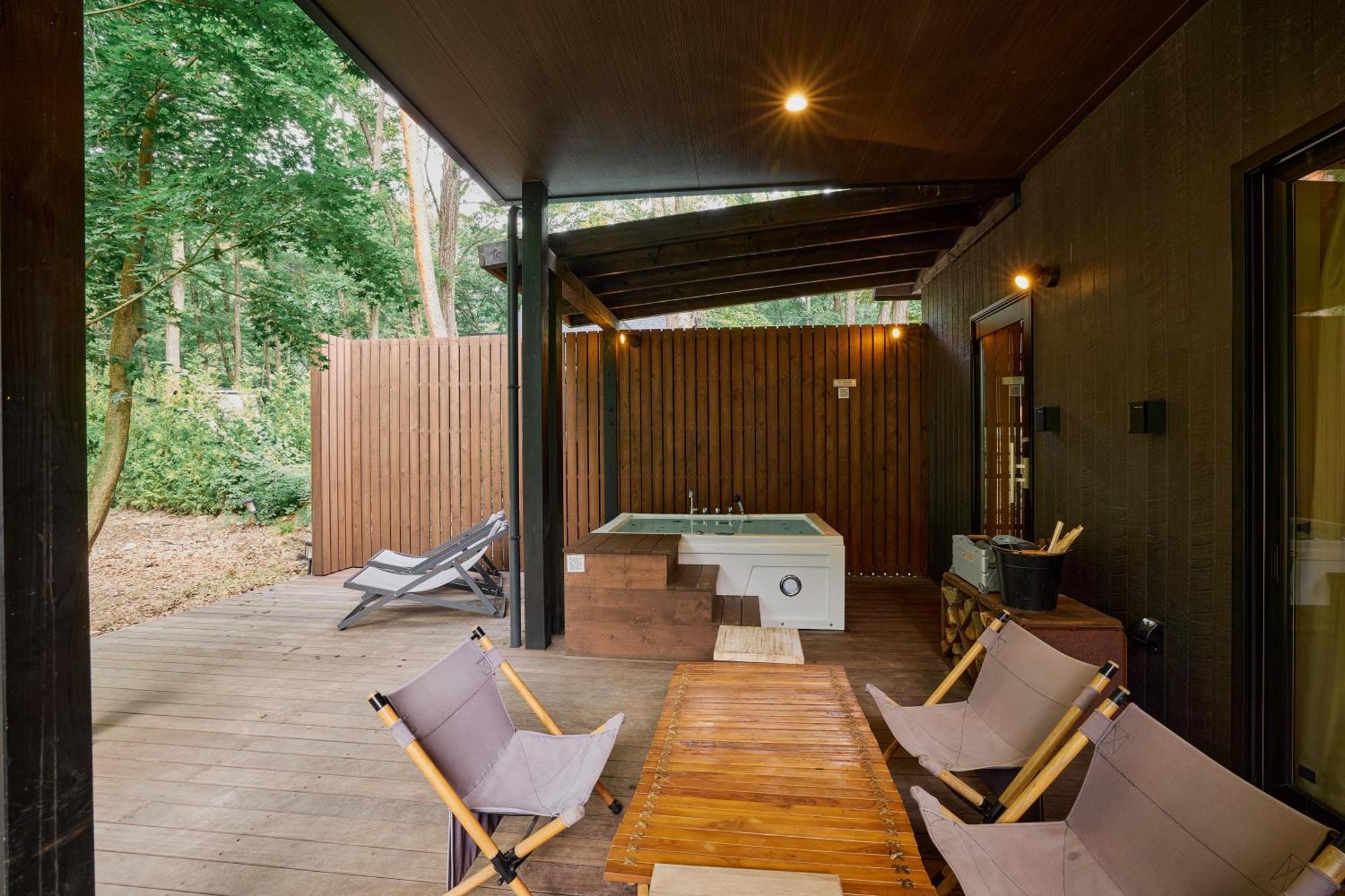 Sauna Forest Cabin 軽井沢 御代田　Mori-Asobi Oiwake Bagian luar foto