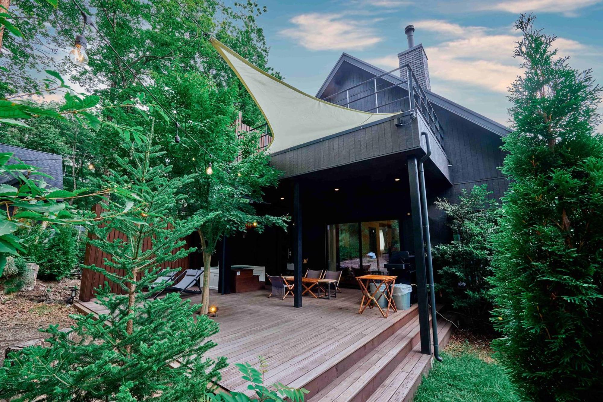 Sauna Forest Cabin 軽井沢 御代田　Mori-Asobi Oiwake Bagian luar foto